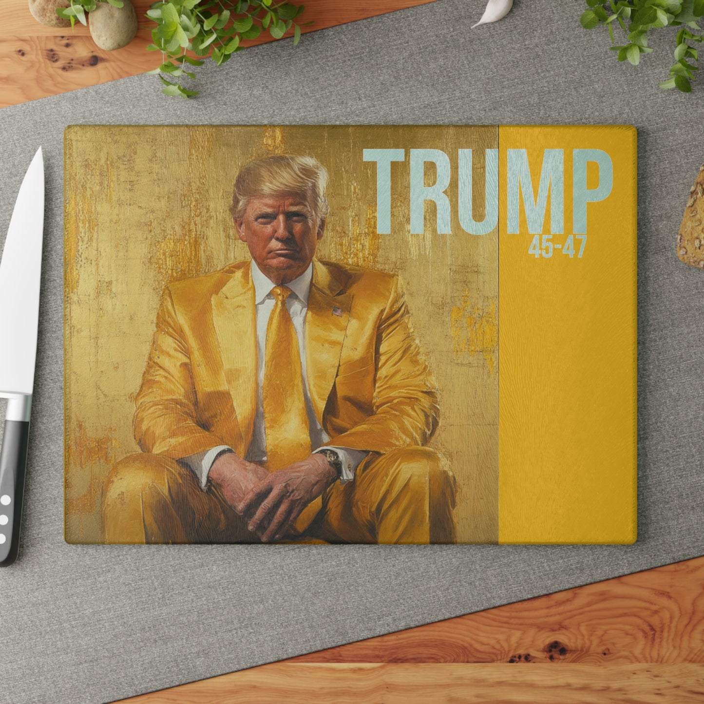 Trump Glass Cutting Board