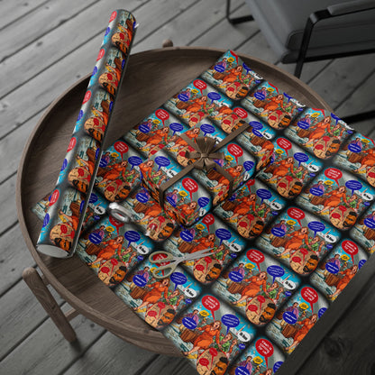 Patriotic cartoon Wrapping Papers