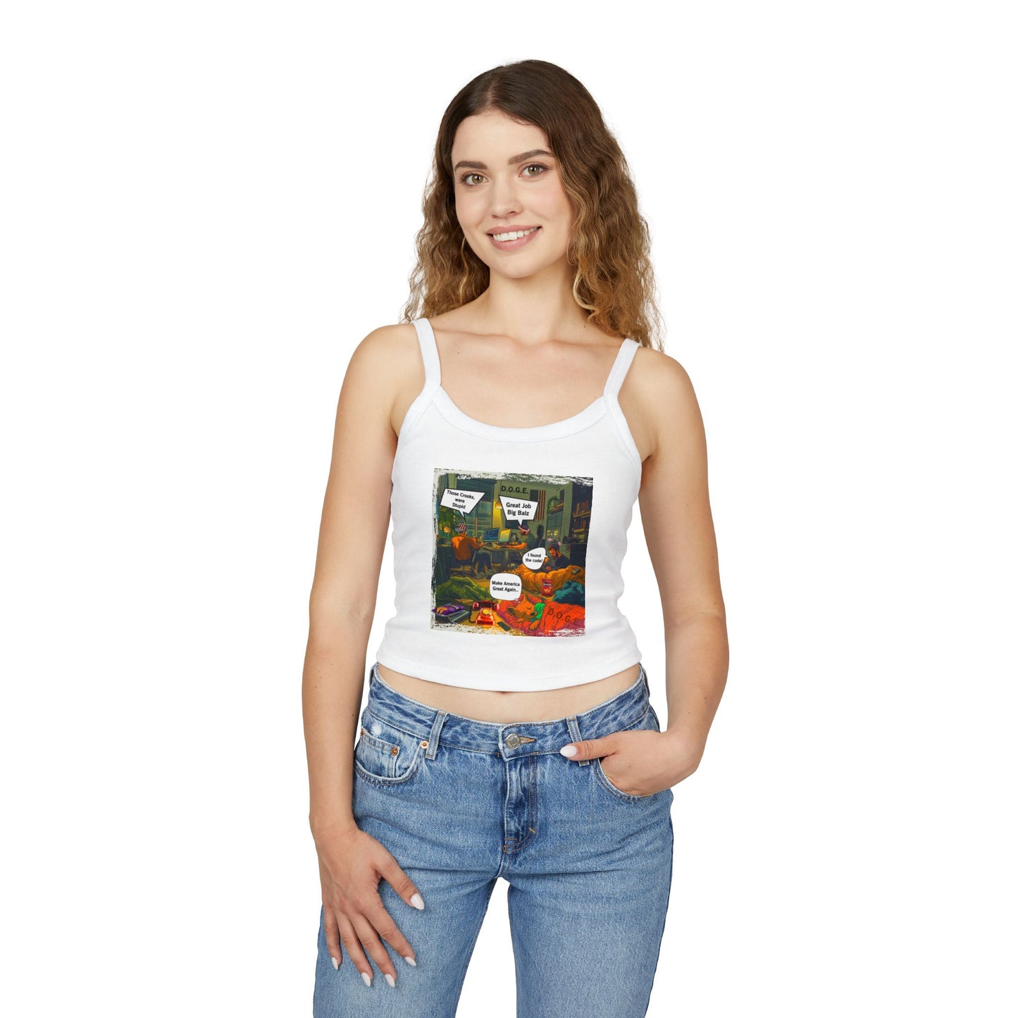 D.o.g.e. Theme Women's Spaghetti Strap Tank Top