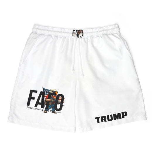 Patriotic Unisex Swim Shorts - "F.A.G.O" Design