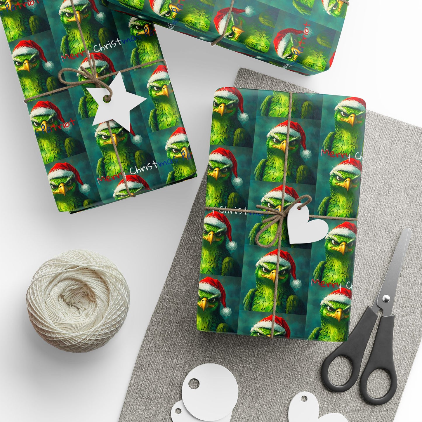 Trump Merry Christmas patriot Wrapping Papers