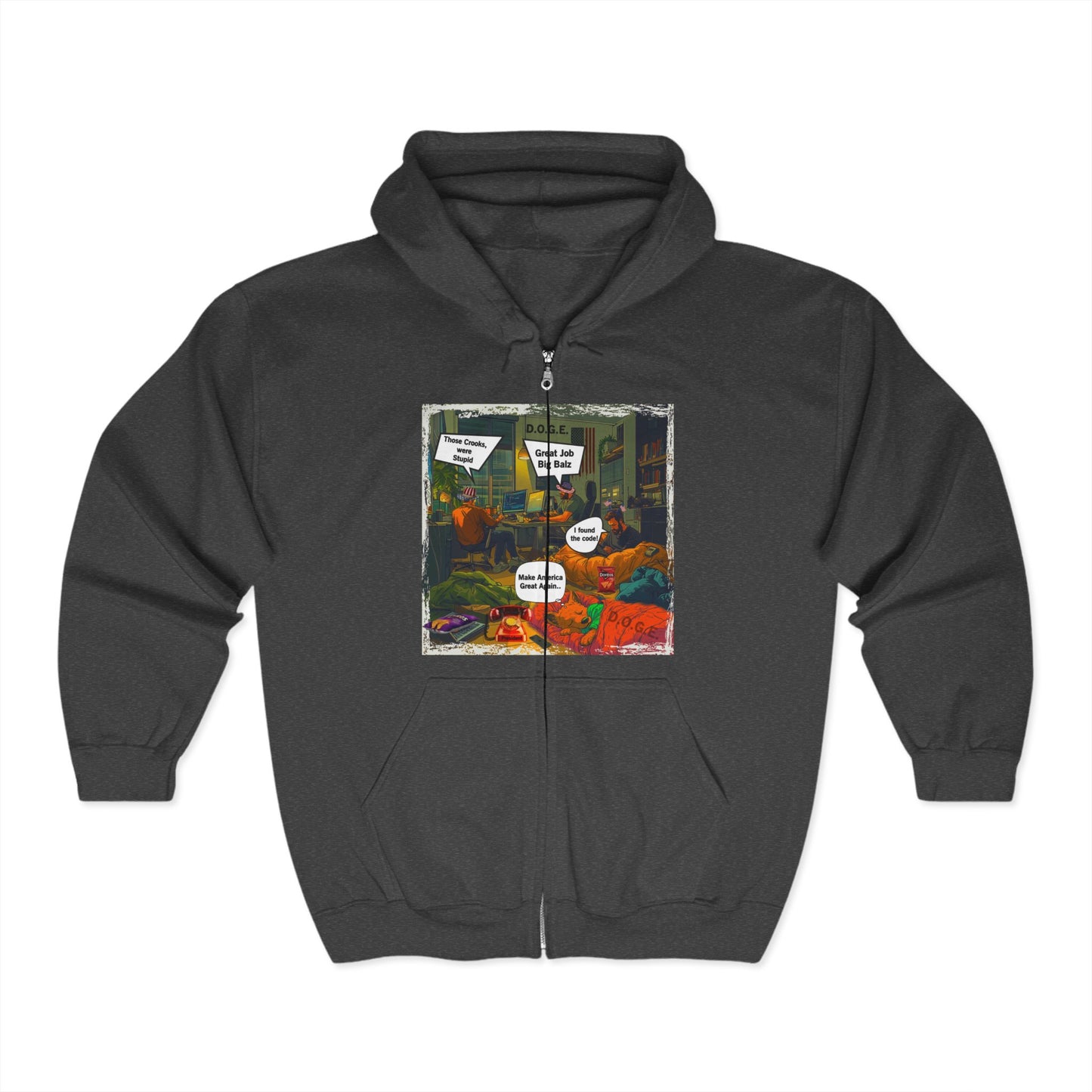 D.o.g.e. Cartoon Print Hoodie