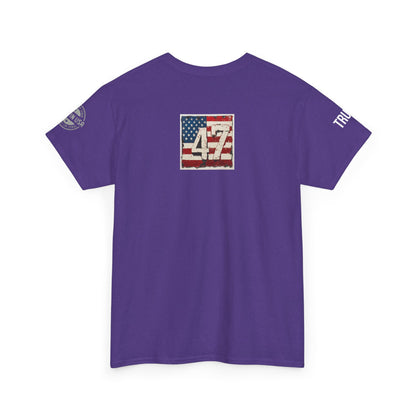 Trump, drains- golf print, Unisex Heavy Cotton Tee