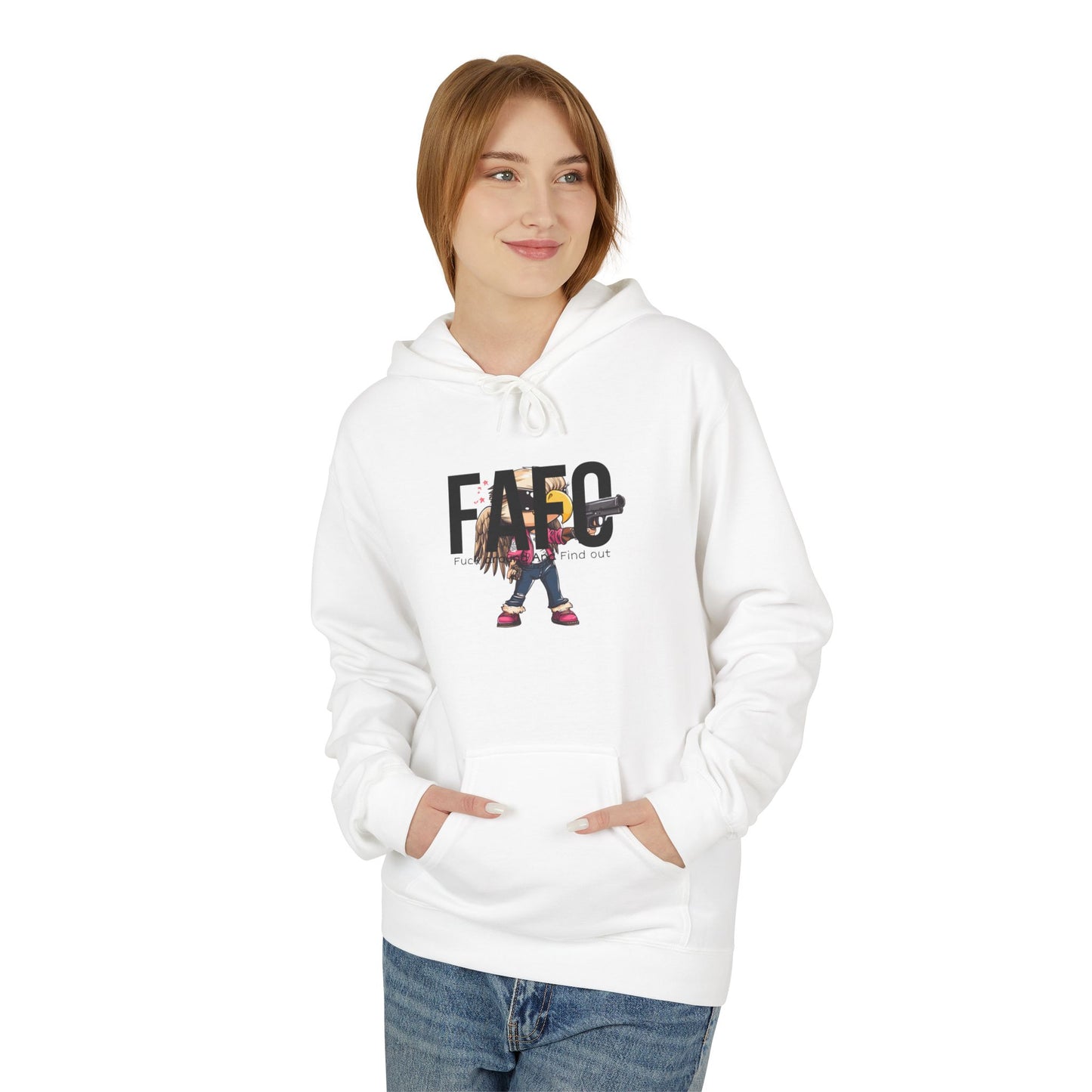 Fafo trump print, Unisex Midweight Softstyle Fleece Hoodie