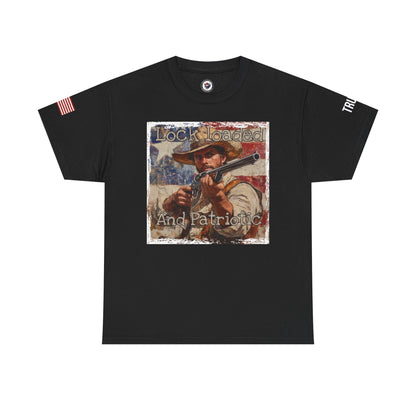 Lock loaded and patriotic, Unisex Heavy Cotton Tee
