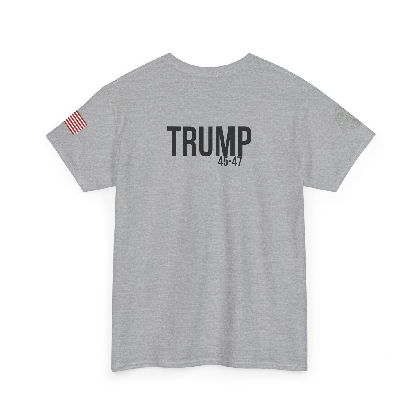 Comical Political Tee - 'I'm Back!' Trump 45-47 Unisex Heavy Cotton Tee