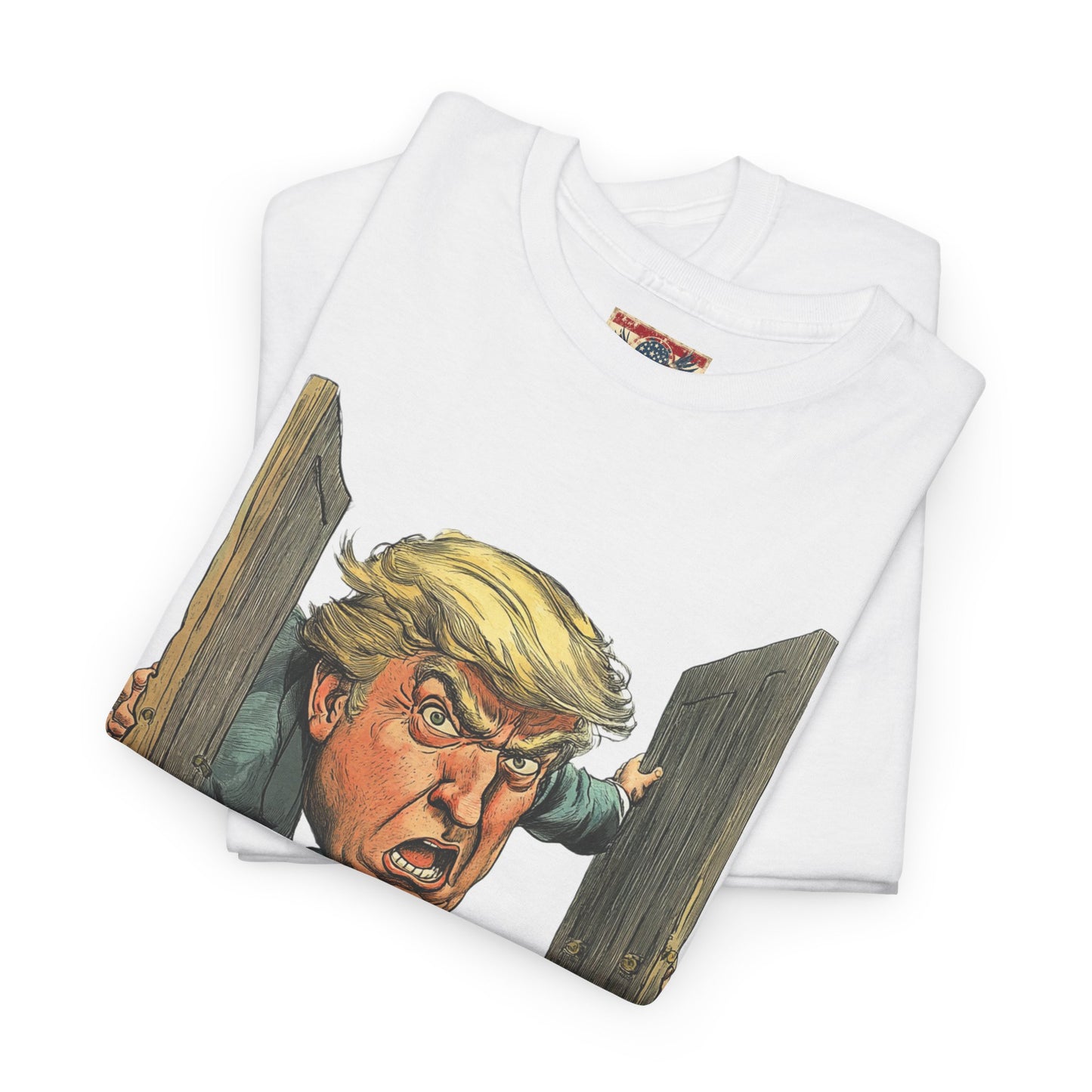 Comical Political Tee - 'I'm Back!' Trump 45-47 Unisex Heavy Cotton Tee