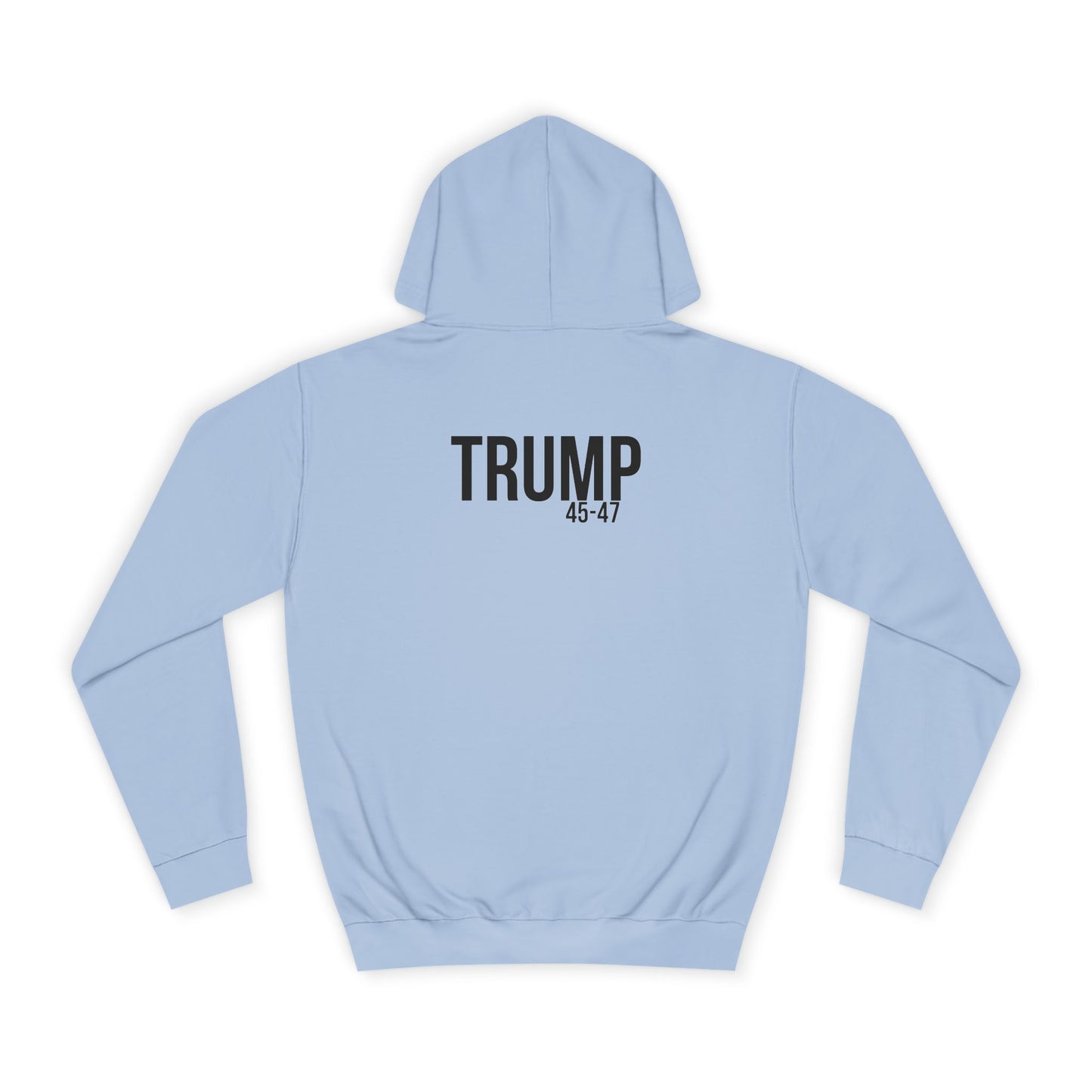 DOGE trump print cartoon, Unisex College Hoodie