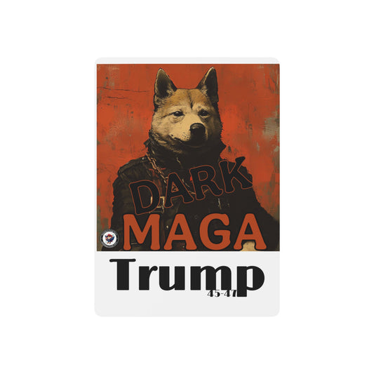 Patriotic dark MAGA Poker Playing Cards