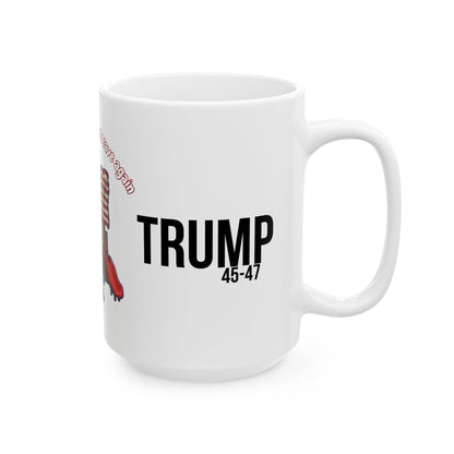 Make our playgrounds safe again trump print, Ceramic Mug, (11oz, 15oz)