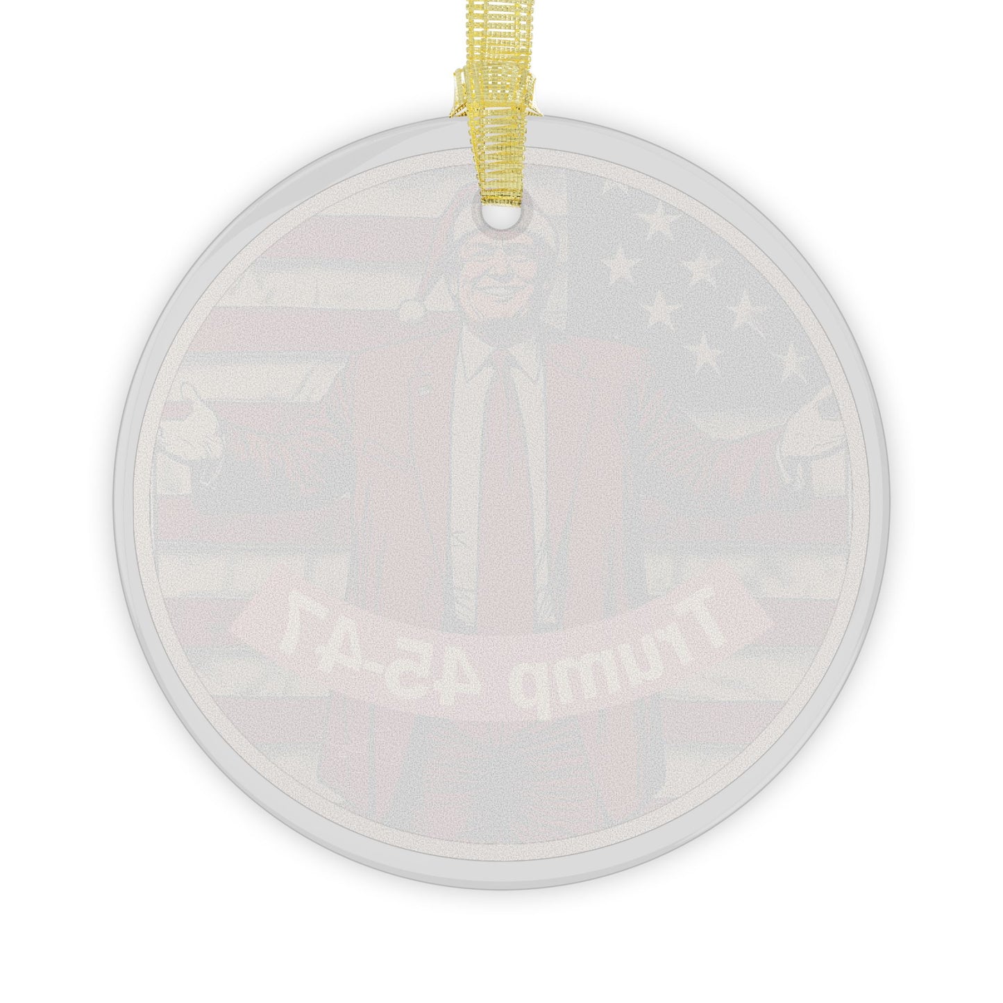 Trump 45-47 Glass Ornaments