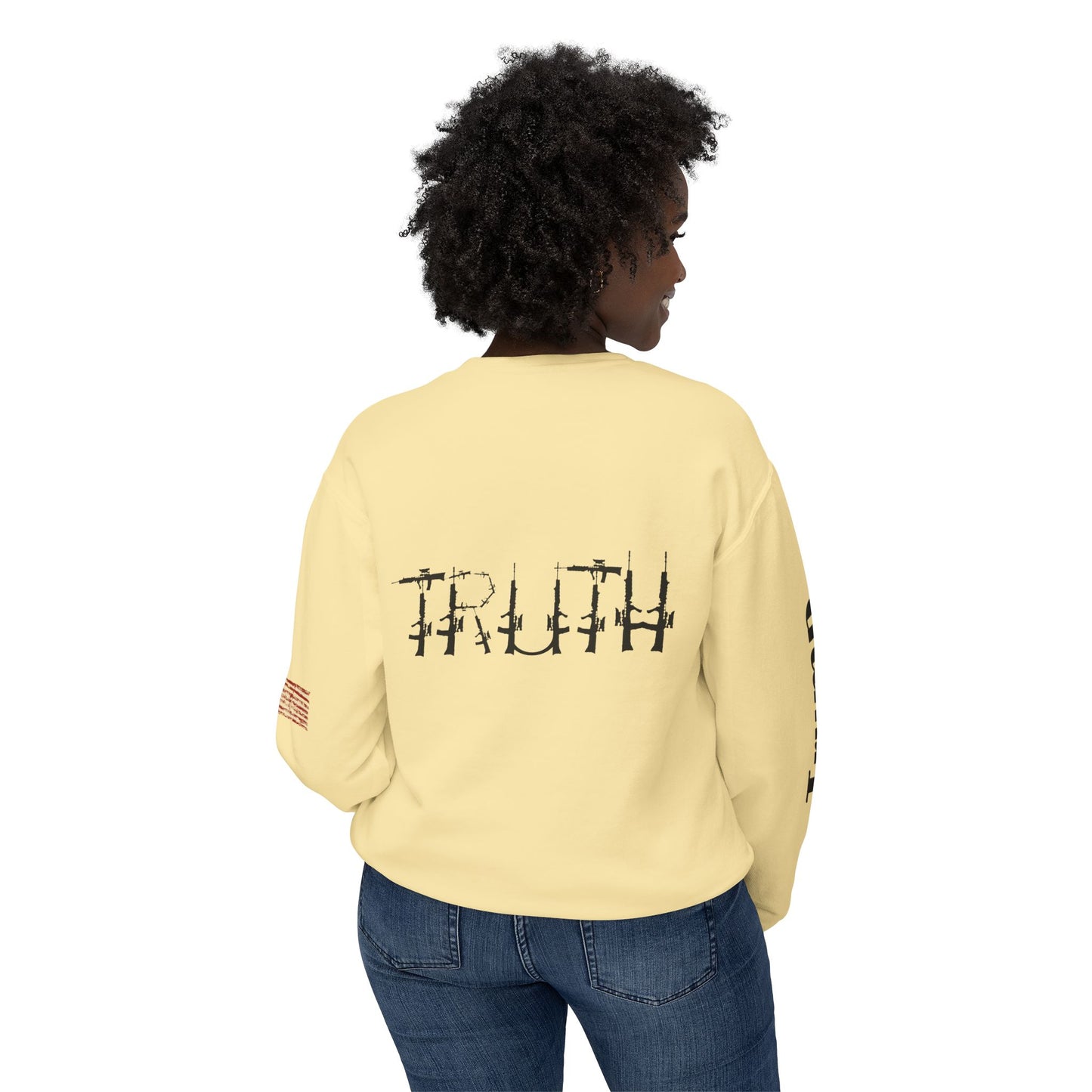 It’s on Trump cartoon print, Unisex Lightweight Crewneck Sweatshirt