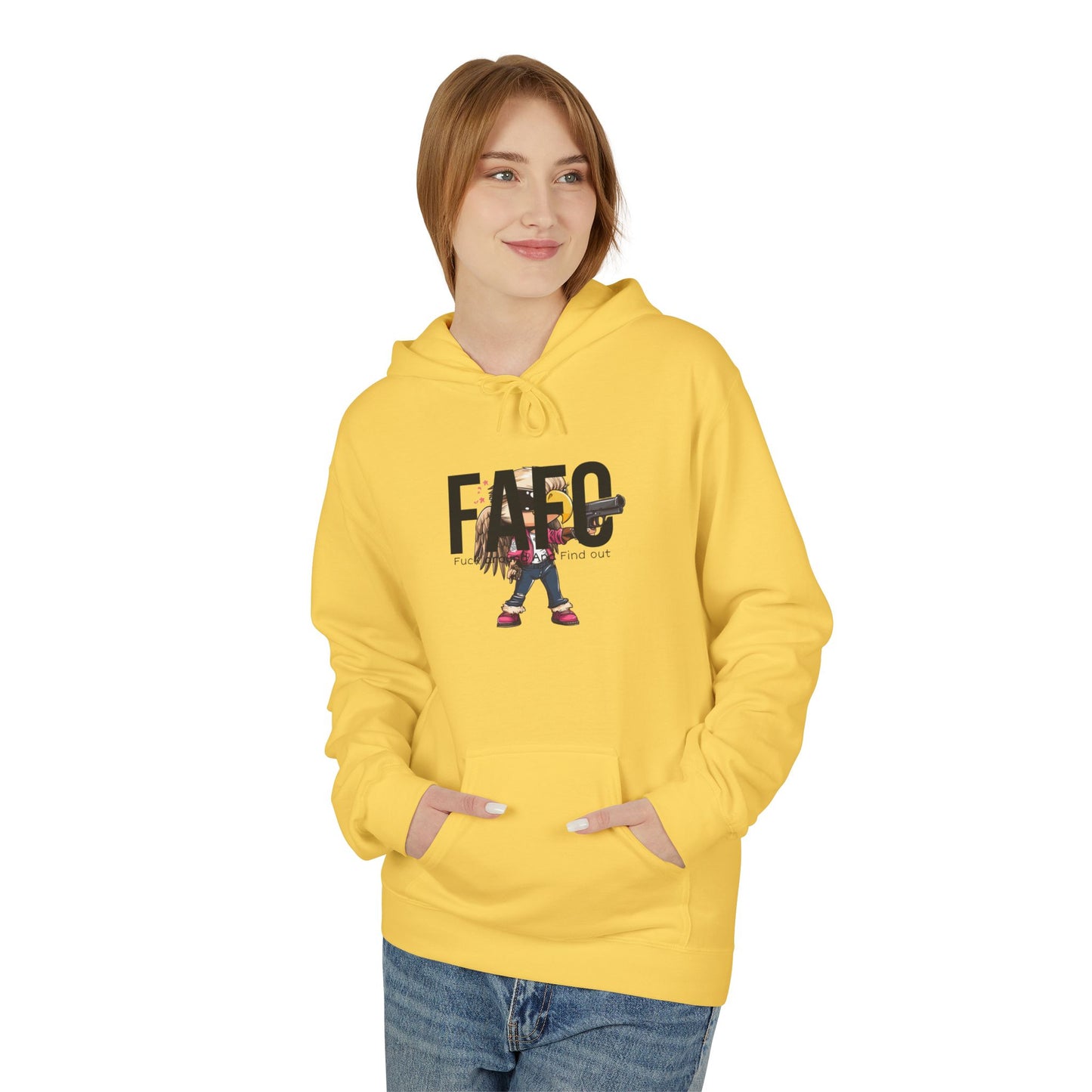 Fafo trump print, Unisex Midweight Softstyle Fleece Hoodie