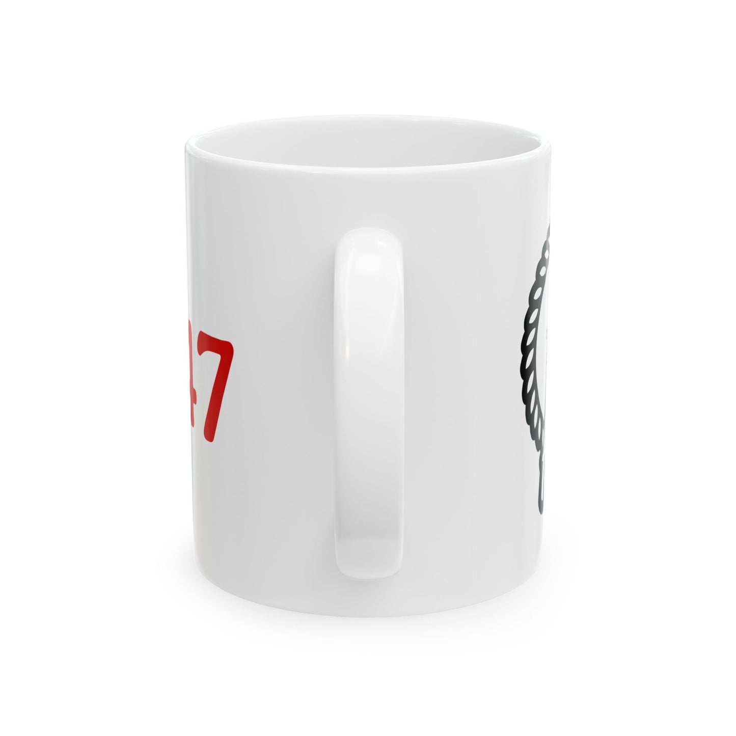 America’s Truth Tee’s logo and 45-47 print Ceramic Mug, (11oz, 15oz)