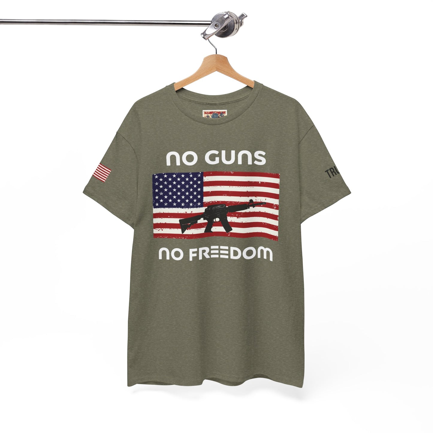 No guns no freedom trump print, Unisex Heavy Cotton Tee