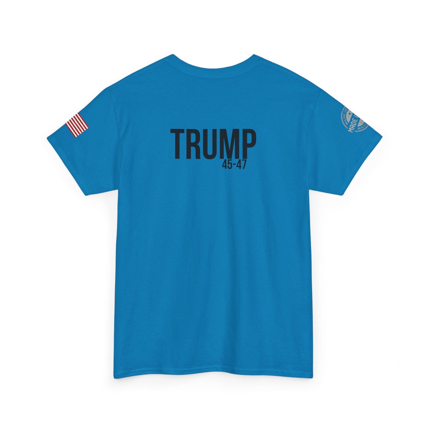 Comical Political Tee - 'I'm Back!' Trump 45-47 Unisex Heavy Cotton Tee