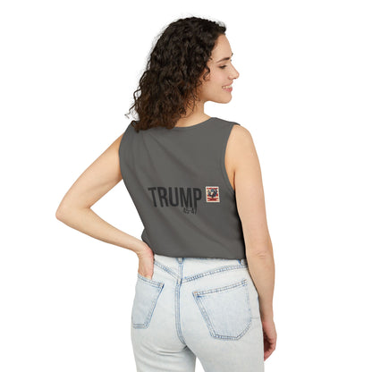 Doge trump cartoon print, Unisex Garment-Dyed Tank Top