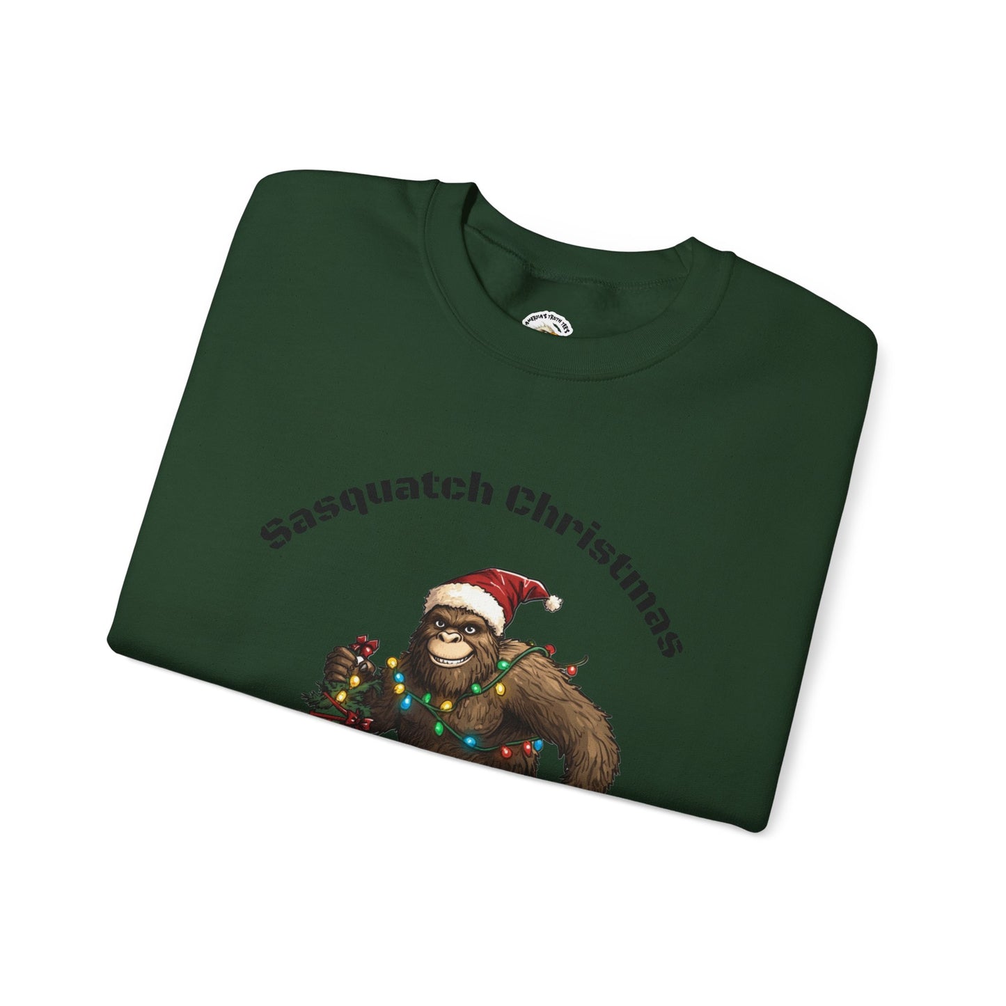 Sasquatch Christmas Crewneck Sweatshirt