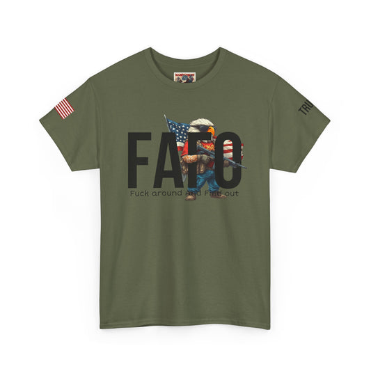 Patriotic FAFO trump print, Unisex Heavy Cotton Tee