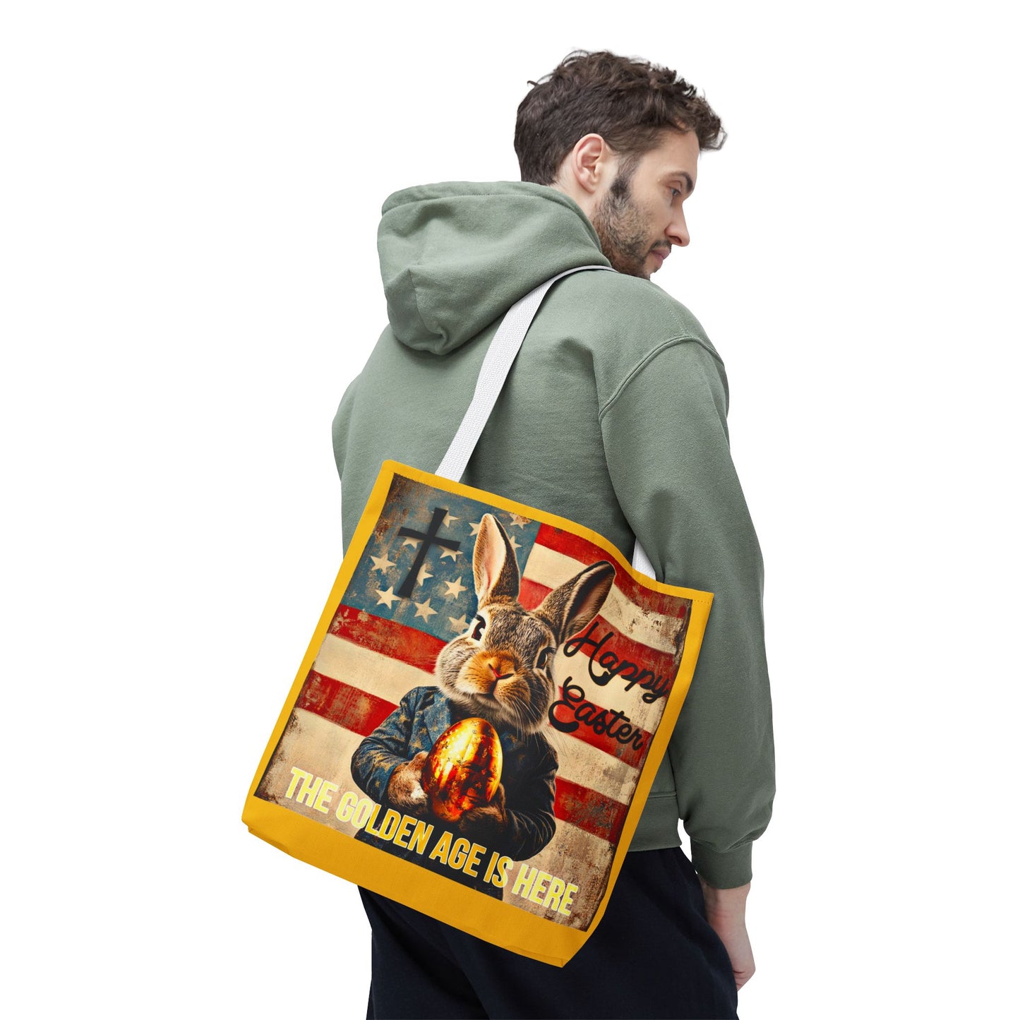 The golden age is here Trump print ,Tote Bag (AOP)