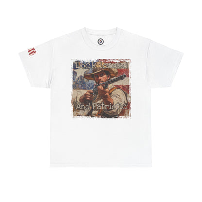Lock loaded and patriotic, Unisex Heavy Cotton Tee