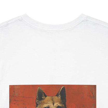 Humorous graveyard scene with screaming lady taking your Social Security away print Unisex Heavy Cotton Tee