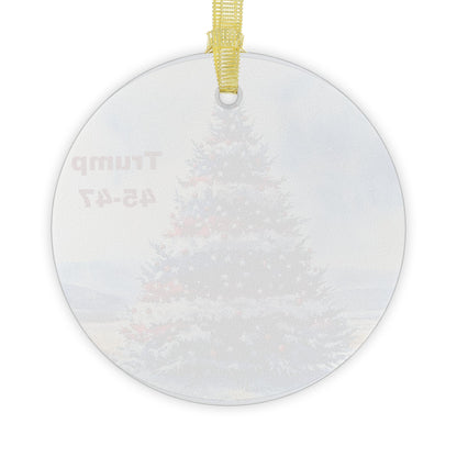 Trump Glass Ornaments