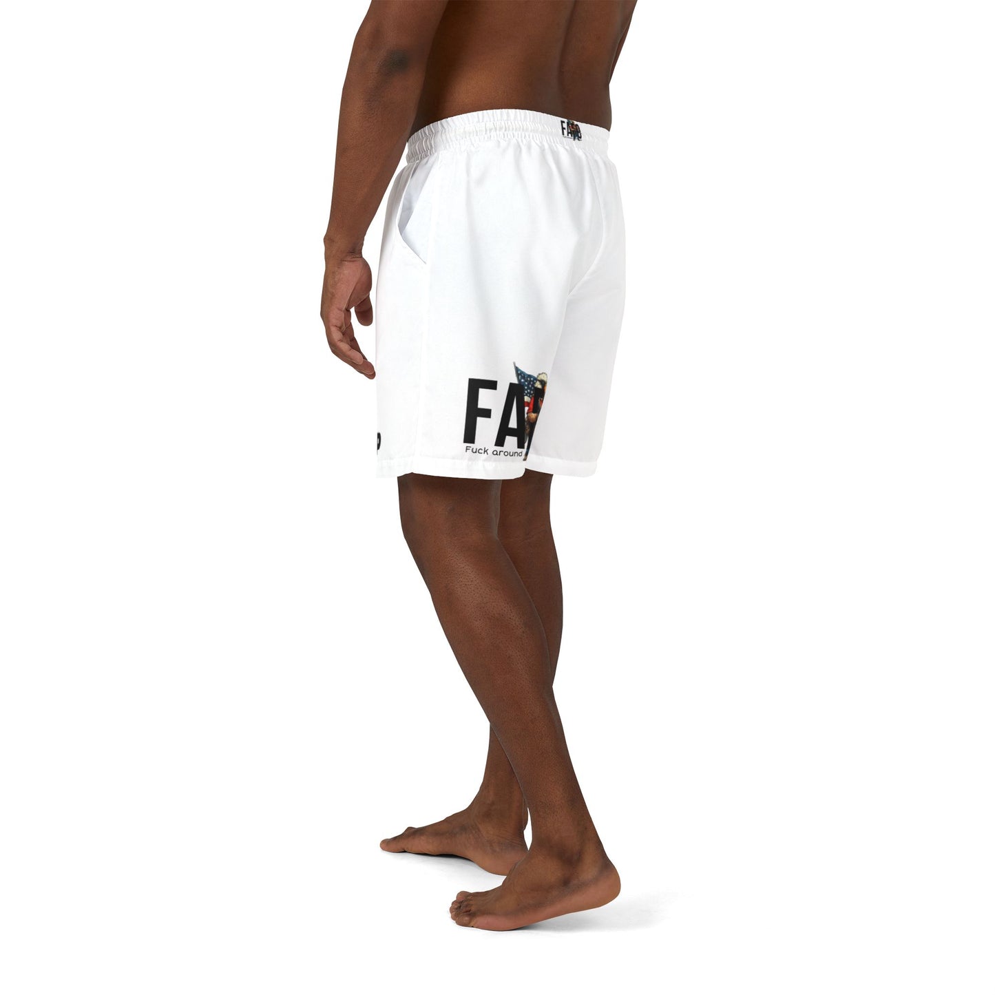 Patriotic Unisex Swim Shorts - "F.A.G.O" Design