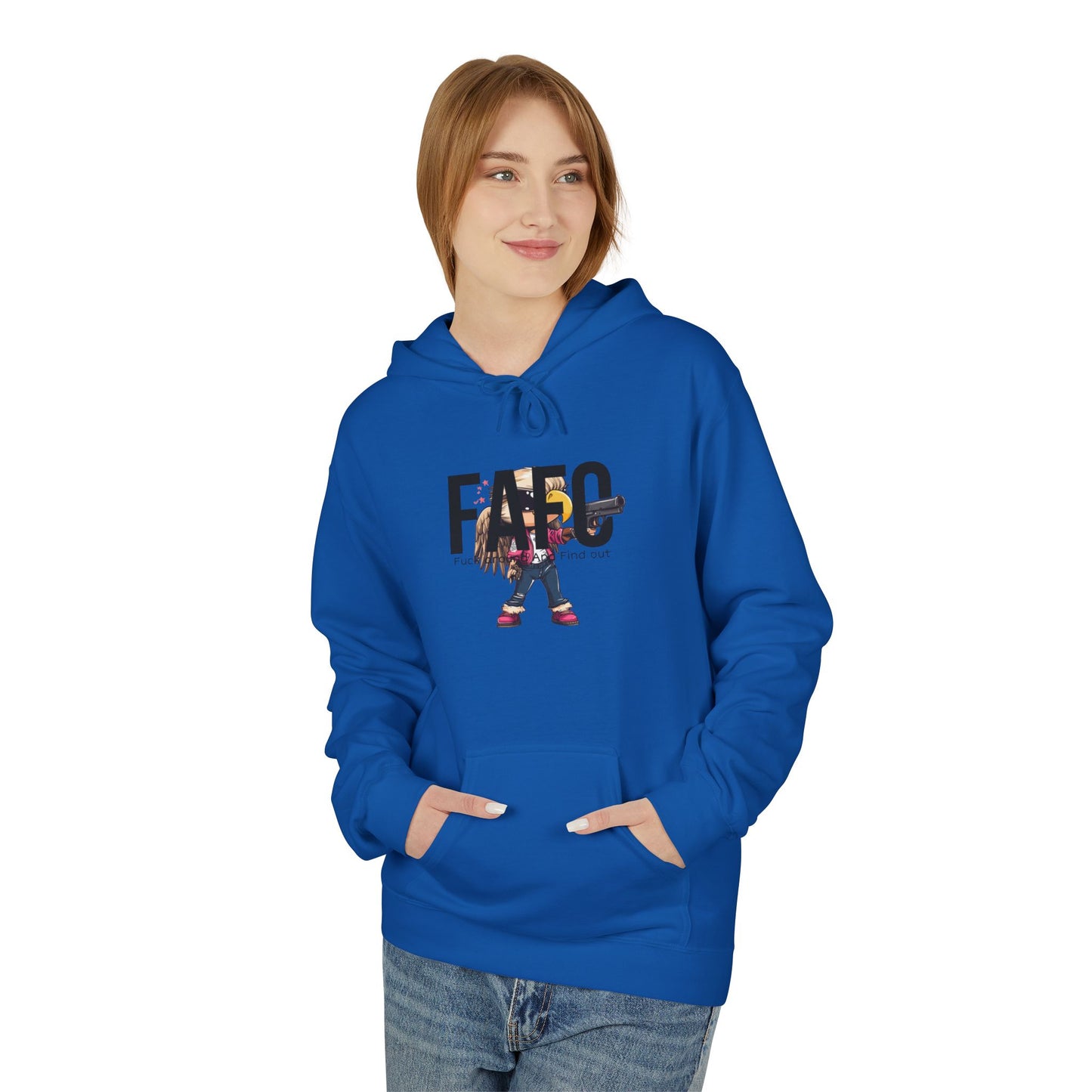 Fafo trump print, Unisex Midweight Softstyle Fleece Hoodie