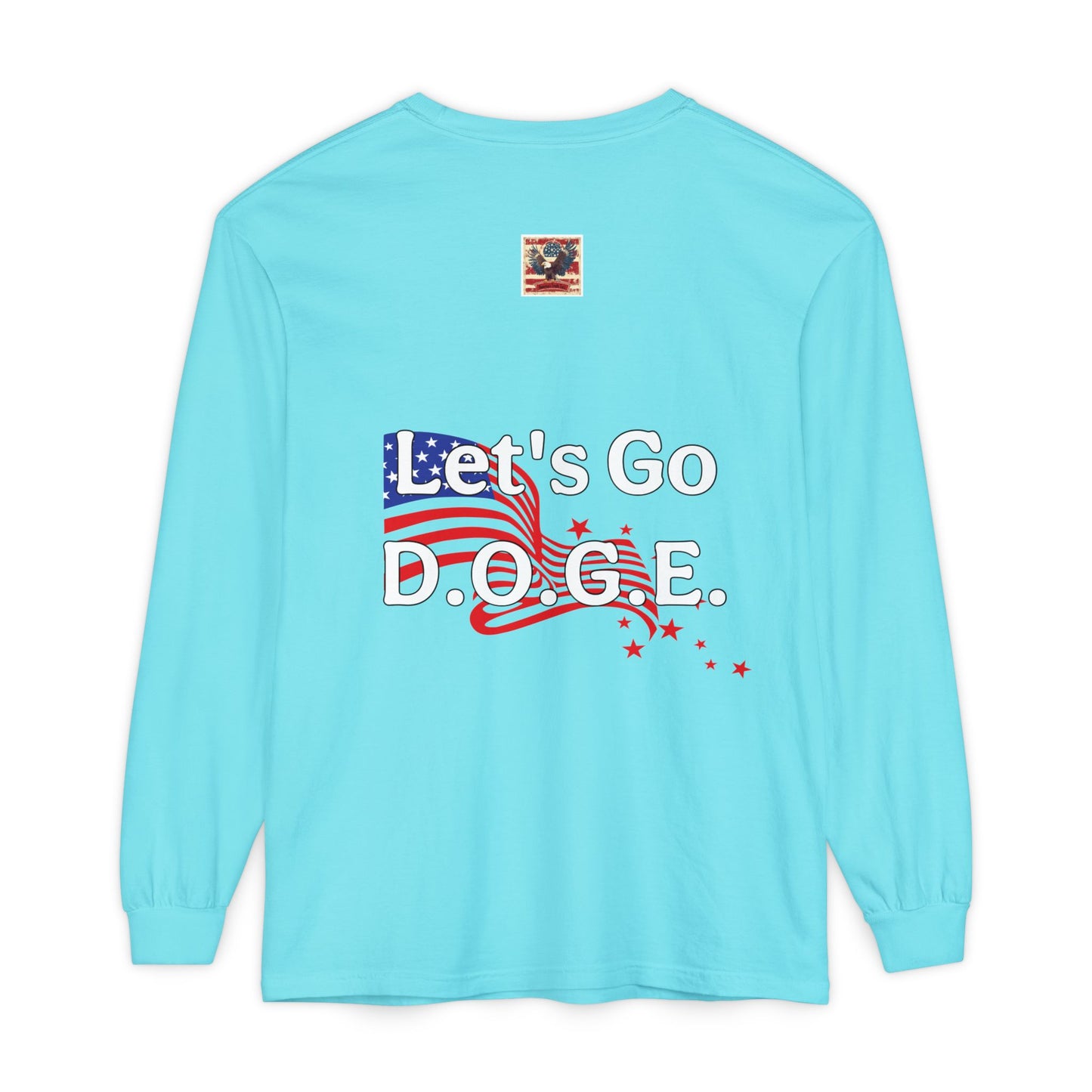 Meltdowns Incoming, patriotic T-shirt in a Unisex Garment-dyed Long Sleeve T-Shirt