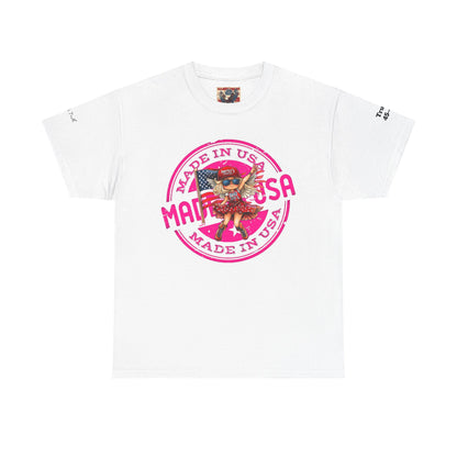 Made in the USA women’s patriotic print, Unisex Heavy Cotton Tee