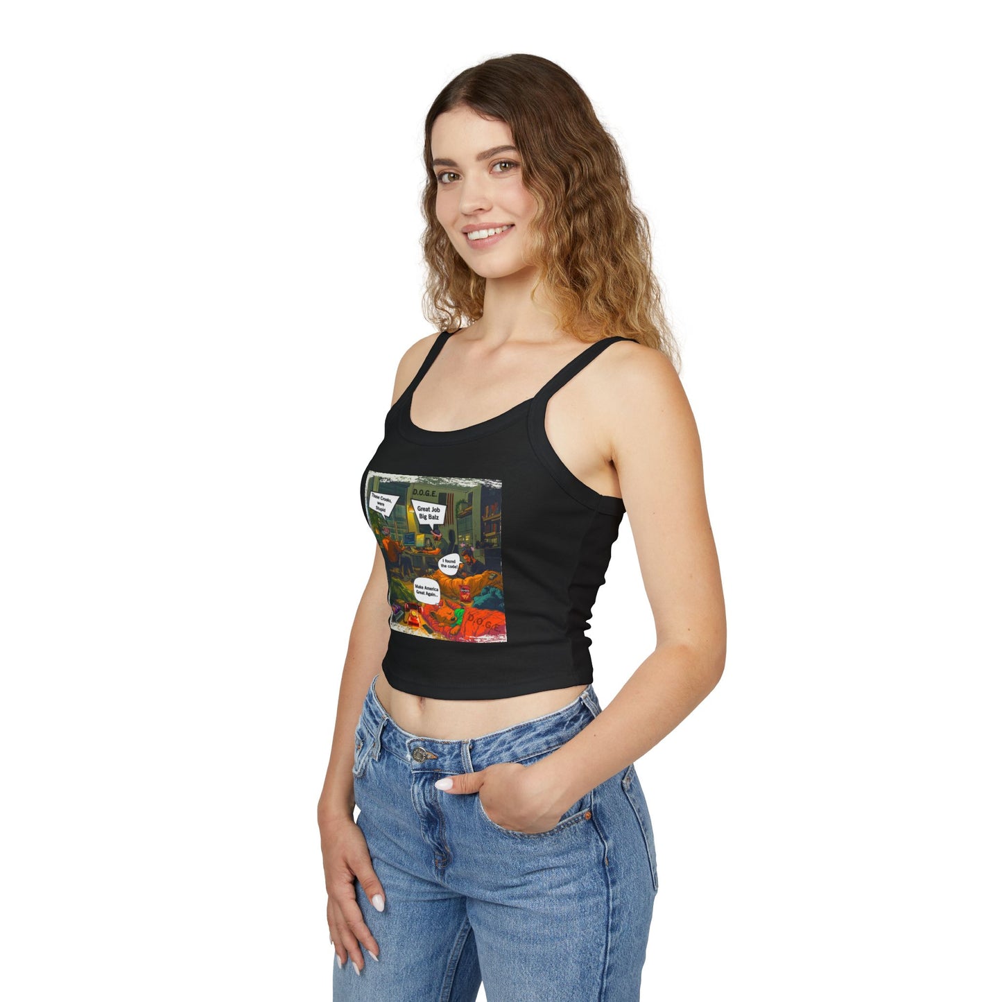 D.o.g.e. Theme Women's Spaghetti Strap Tank Top