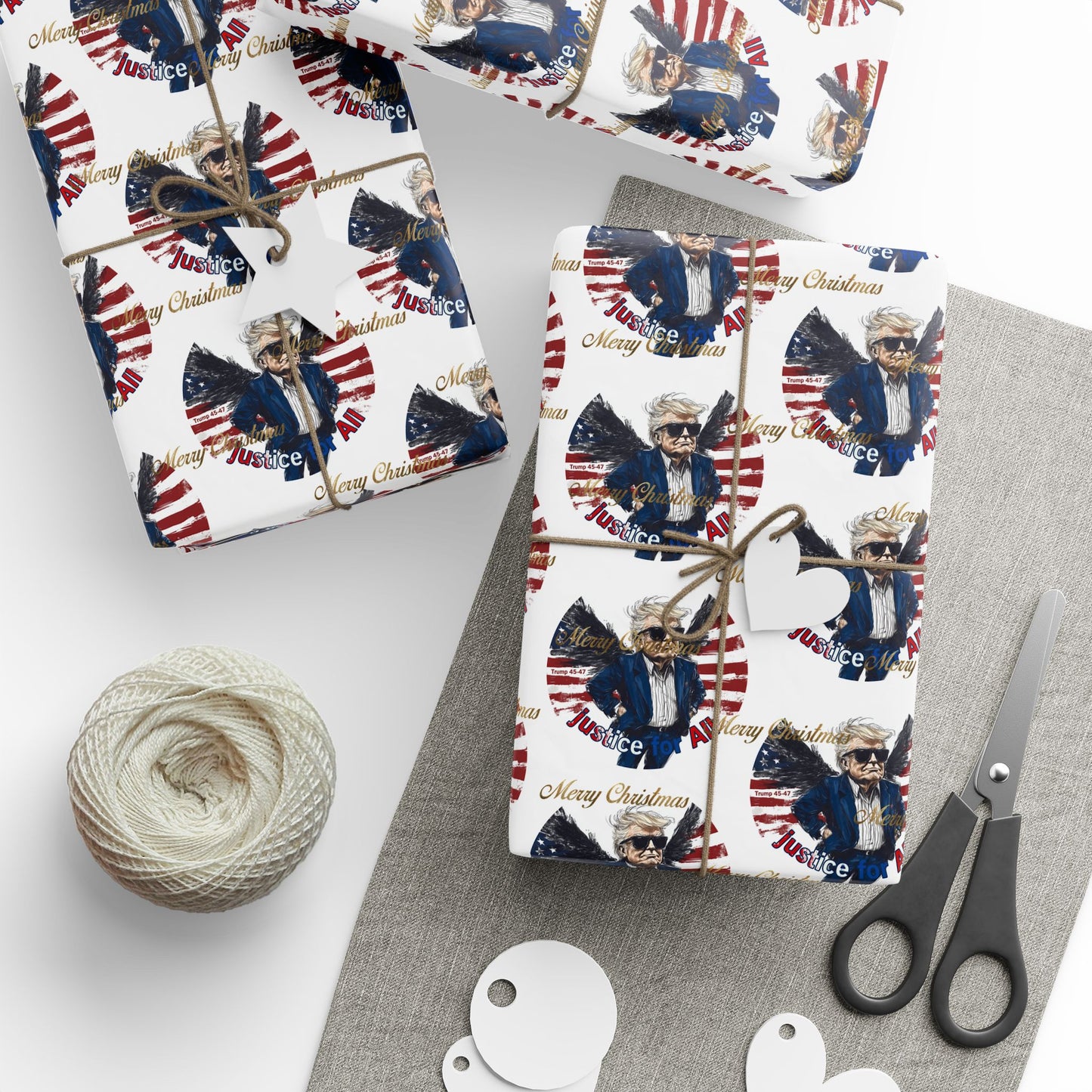 Trump Justice for all Wrapping Papers