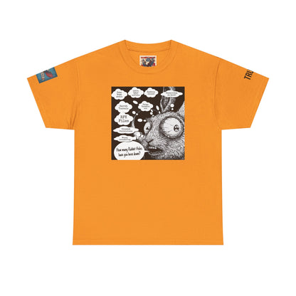 Whimsical Rabbit Quote Unisex Heavy Cotton Tee - Fun Graphic Tee for Art Lovers