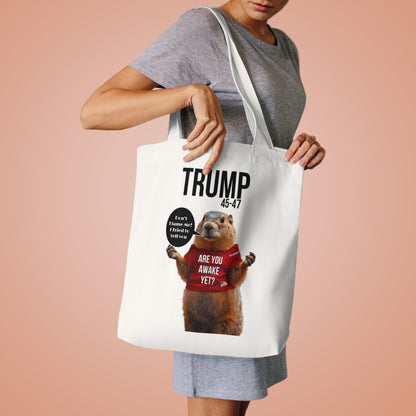 Patriotic cartoon don’t blame me, print ,Cotton Tote Bag