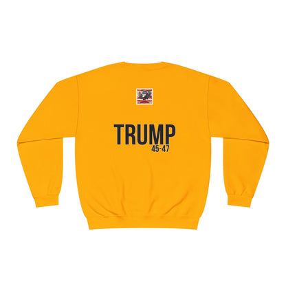 Cartoon patriotic don’t blame me print, Unisex NuBlend® Crewneck Sweatshirt