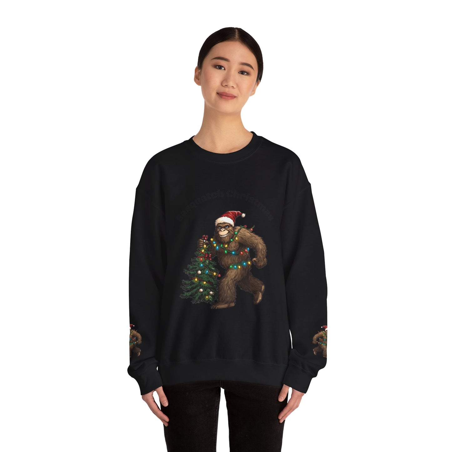 Sasquatch Christmas Crewneck Sweatshirt