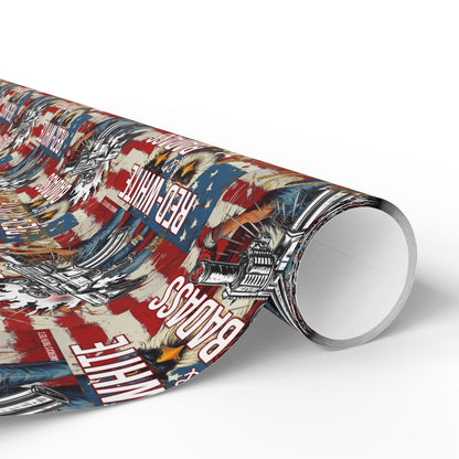 Trump red whit and BA Wrapping Papers