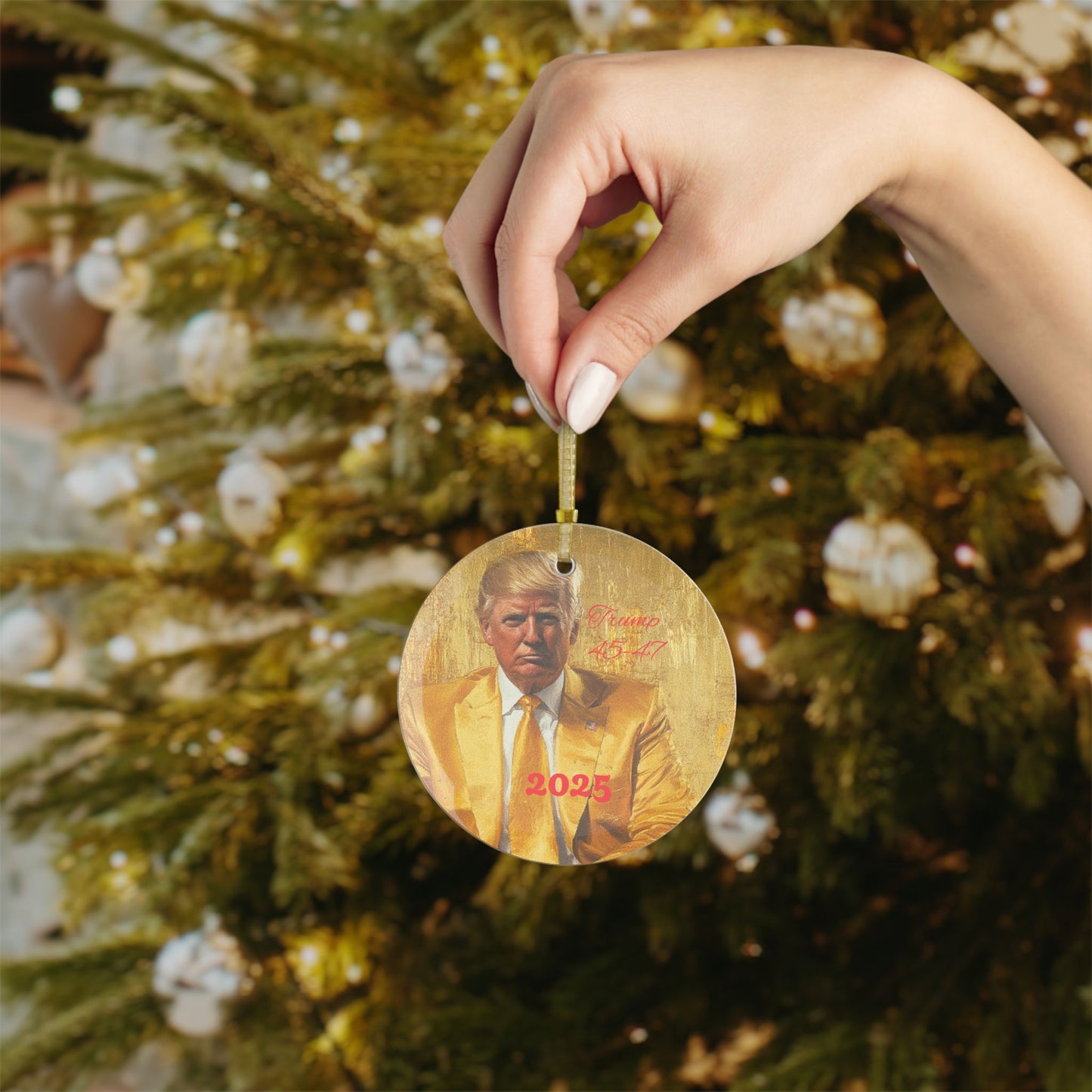 Limited Edition Trump Glass Ornaments