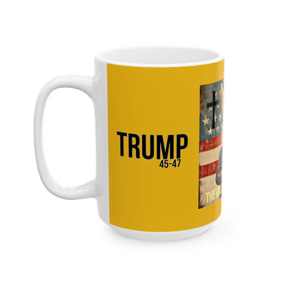 The golden age is here Trump print ,Ceramic Mug, (11oz, 15oz)