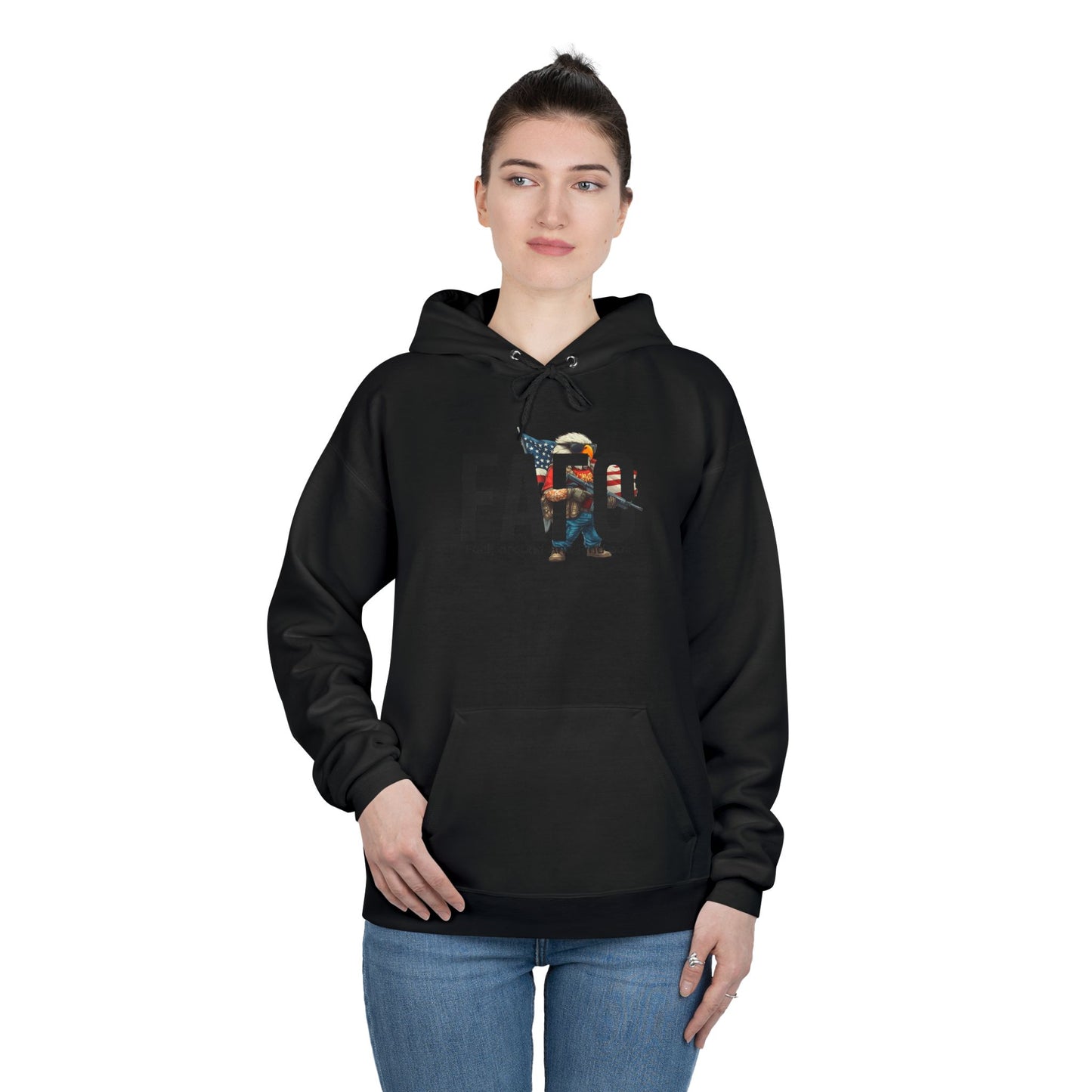 FAFO Trump print, Unisex EcoSmart® Pullover Hoodie Sweatshirt