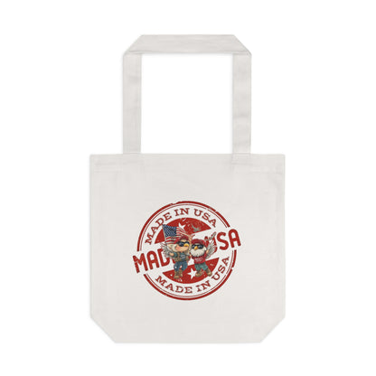 Patriotic cartoon don’t blame me, print ,Cotton Tote Bag