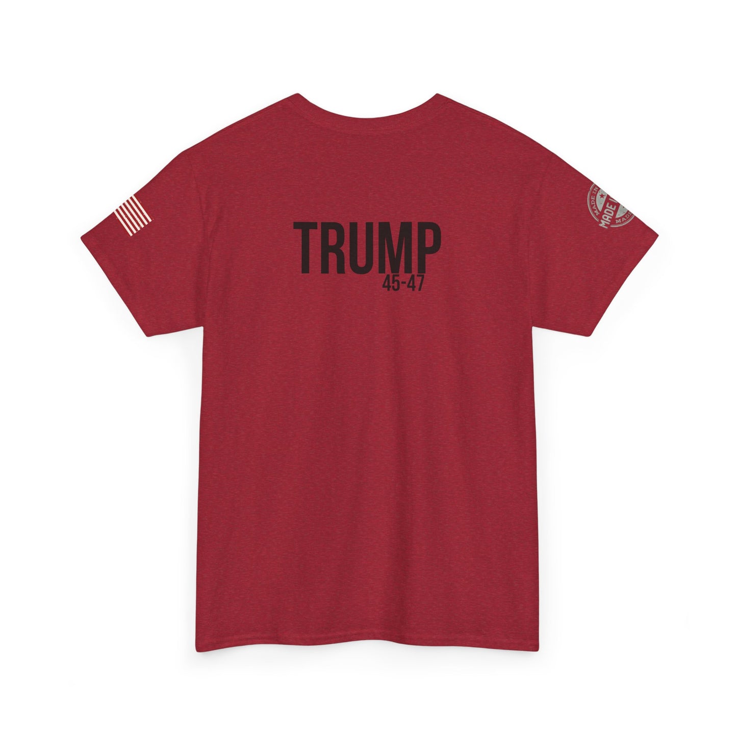 Comical Political Tee - 'I'm Back!' Trump 45-47 Unisex Heavy Cotton Tee