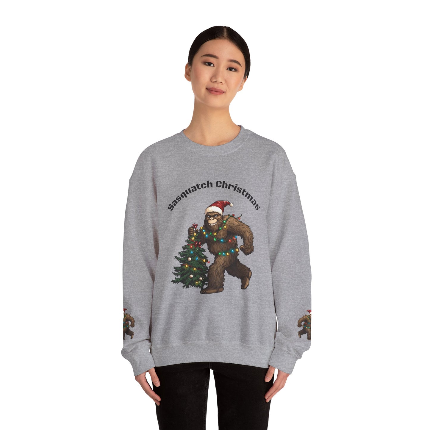 Sasquatch Christmas Crewneck Sweatshirt