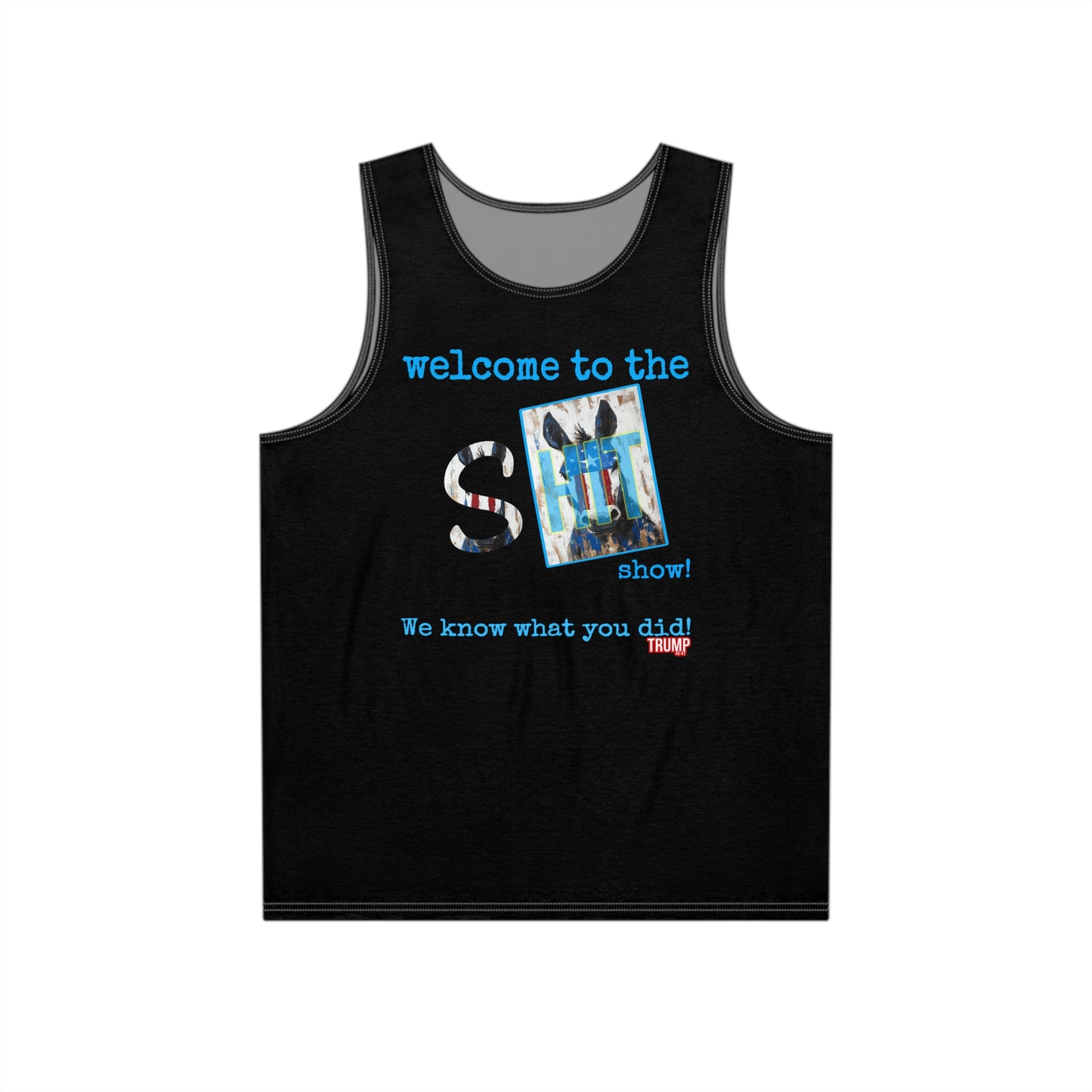 Patriotic, we know what you did Trump print ,Men's Tank (AOP)