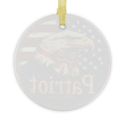 Trump 45-47 Patriot Glass Ornaments