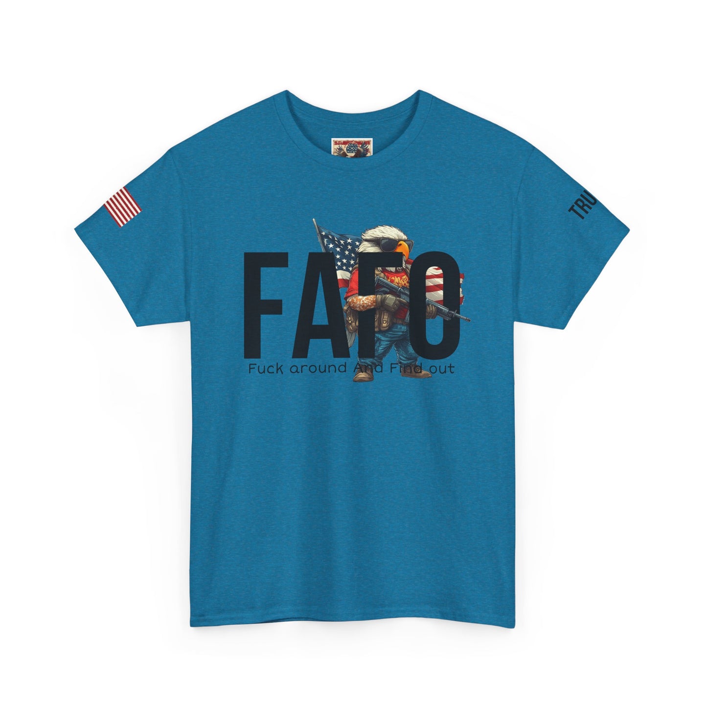 Patriotic FAFO trump print, Unisex Heavy Cotton Tee