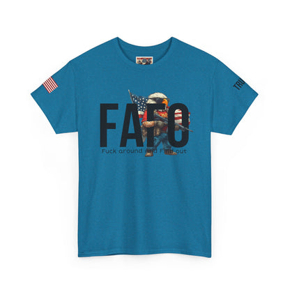 Patriotic FAFO trump print, Unisex Heavy Cotton Tee