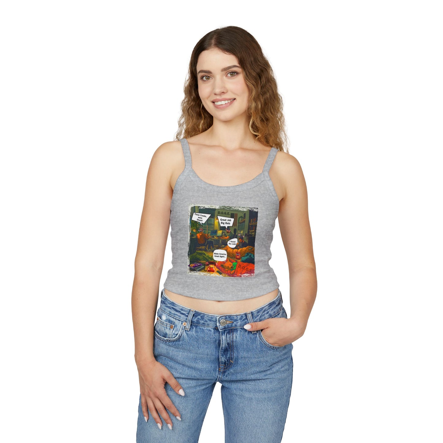 D.o.g.e. Theme Women's Spaghetti Strap Tank Top