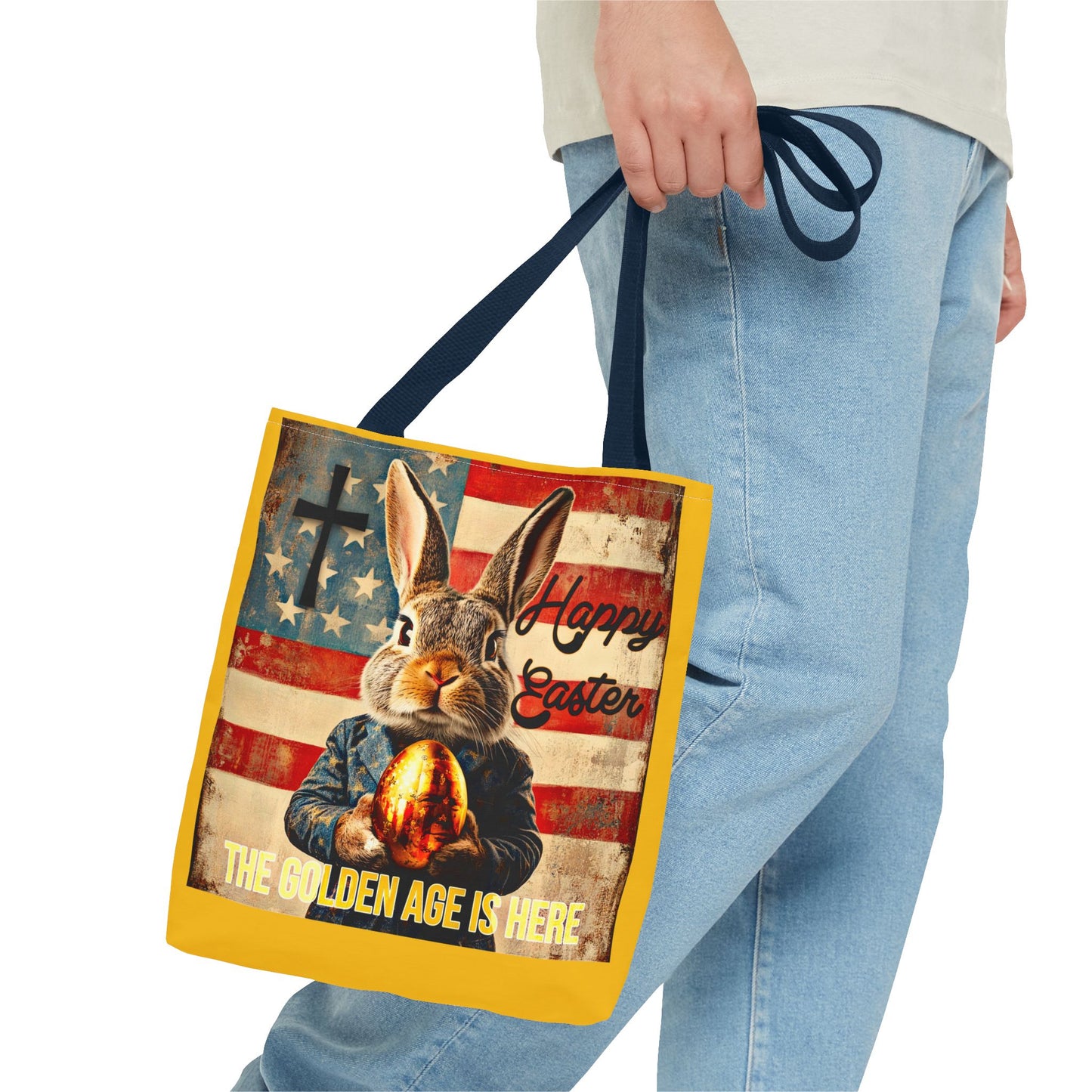 The golden age is here Trump print ,Tote Bag (AOP)